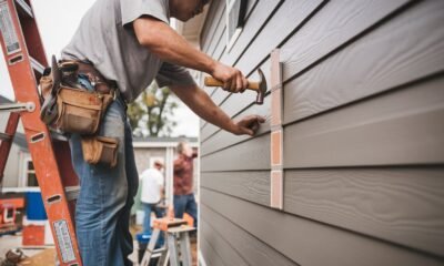 Hardie Board siding installation