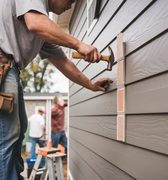 Hardie Board siding installation