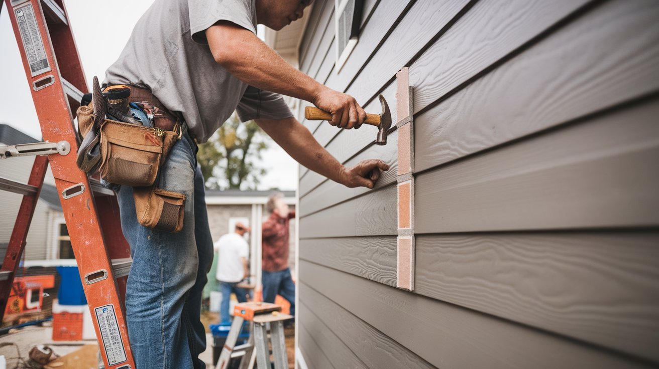 Hardie Board siding installation